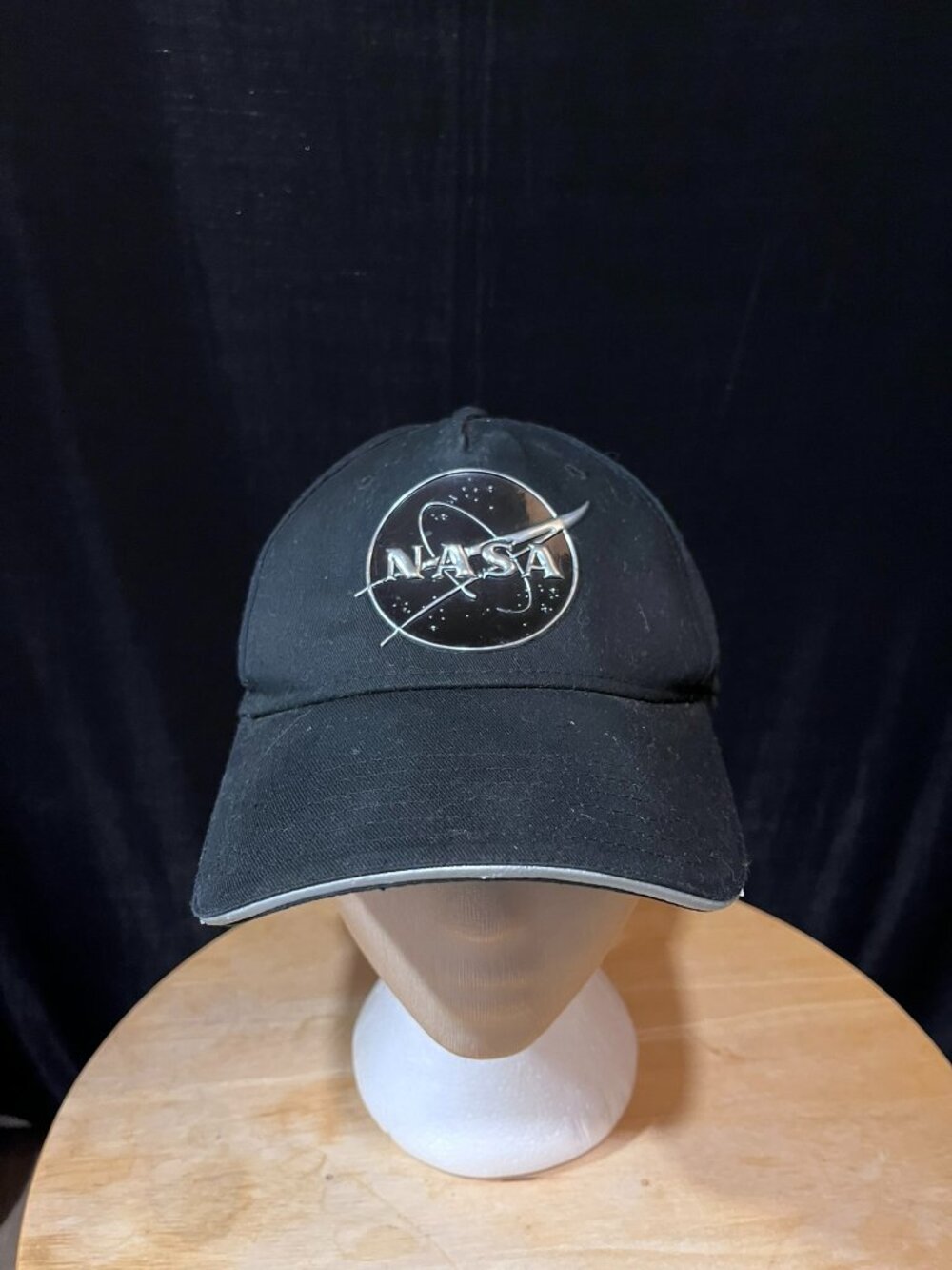 Official NASA Black Baseball Cap Mad Engine